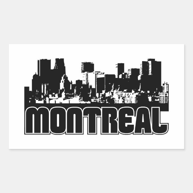 Montreal Skyline Sticker (Front)