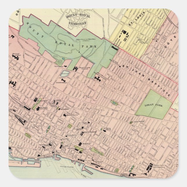 Montreal Square Sticker (Front)