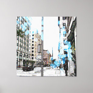 Montreal Street 8343a Canvas Print