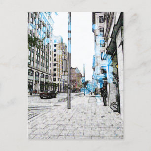 Montreal Street 8343a Postcard