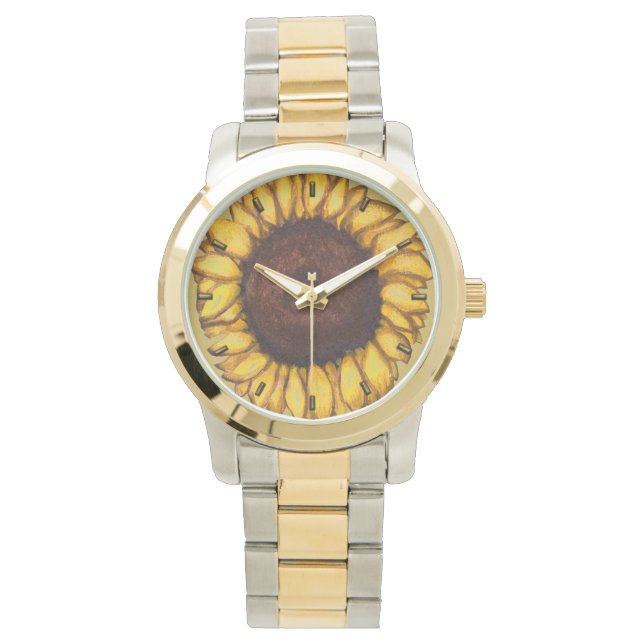 Montres à poignet de tournesol classique (devant)