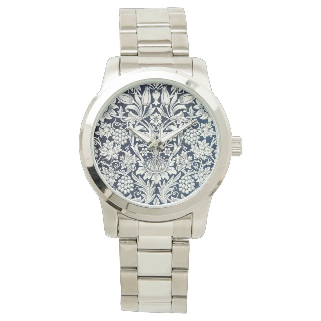 Montres à poignet - Floral bleu (devant)