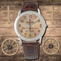 Montres chrétiennes personnalisées pour hommes ou