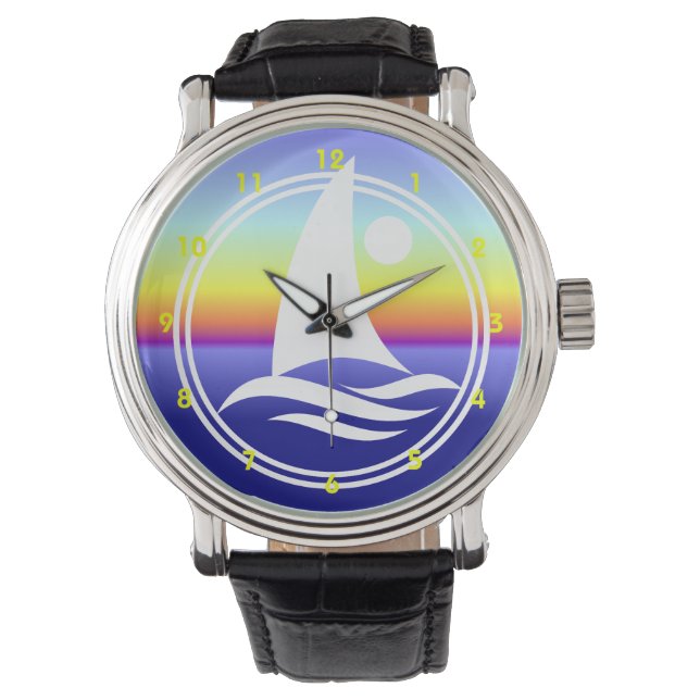 Montres Cloroful Sailboat Design (devant)