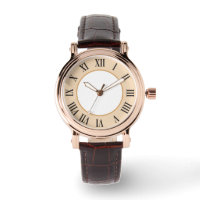 Montres d'affaires de la bande de cuir pour hommes