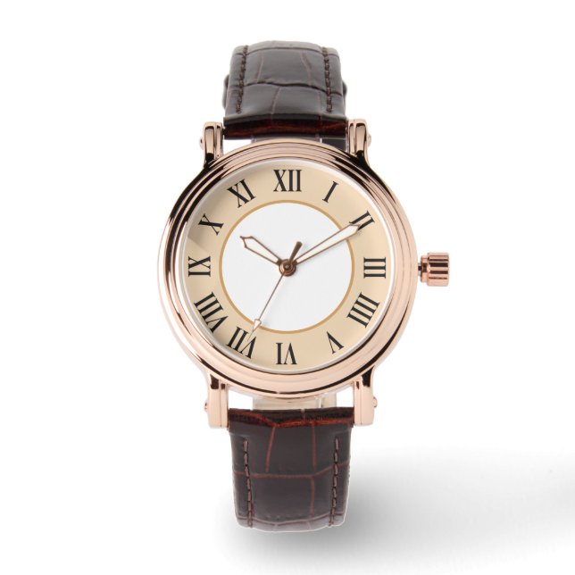 Montres d'affaires de la bande de cuir pour hommes (Recto)