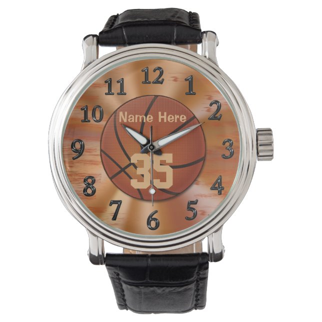Montres de basket pour hommes NOM et NOMBRE de Jer (devant)