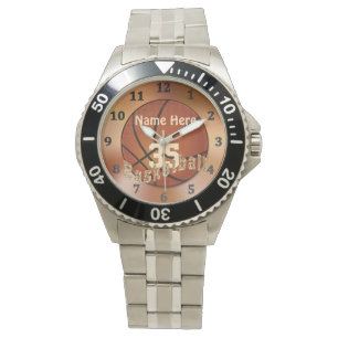 Montres de basketball cool avec VOTRE NOM et VOTRE