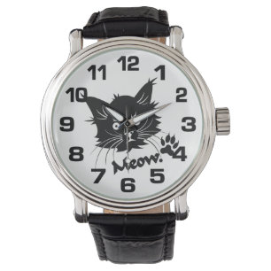 Montres de chat noir