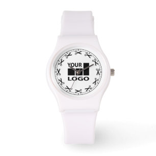 Montres de logo de motif de ciseaux de tranchant