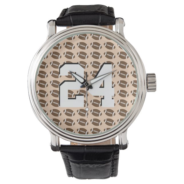 Montres de nombre de football customisées (devant)