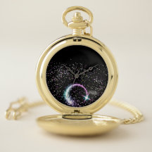 Tir Star Galaxy Space Pocket Watch