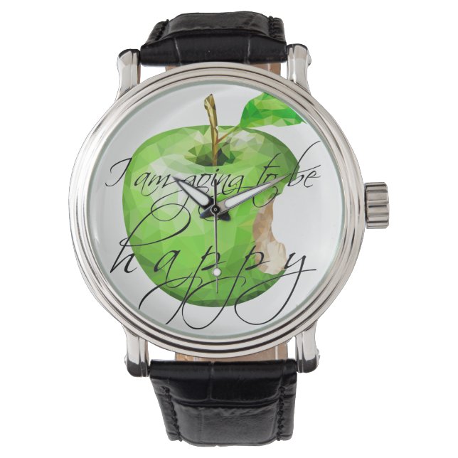 * Montres de pomme verte _ Je vais être heureux (devant)