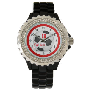 Montres de soccer personnalisées pour femmes