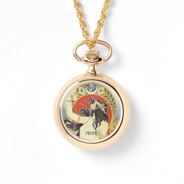 Montres monogrammes personnalisées Vintages "Bitte (Recto)