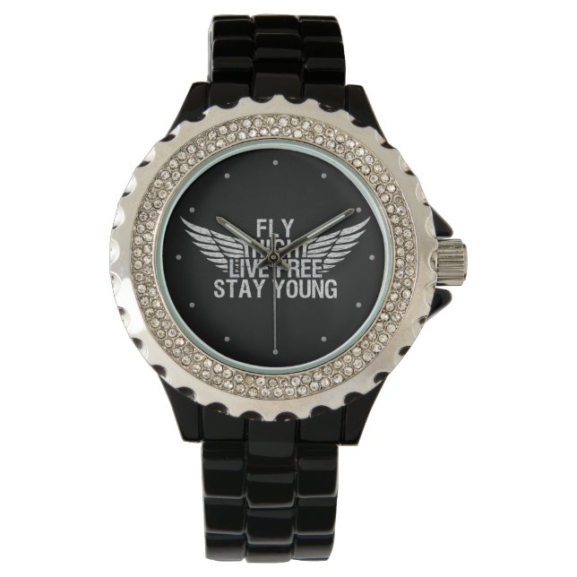 Montres personnalisées FLY HIGH (devant)