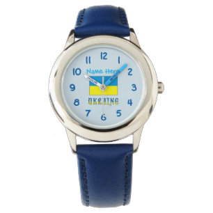 Montres pour enfants personnalisées avec drapeau u