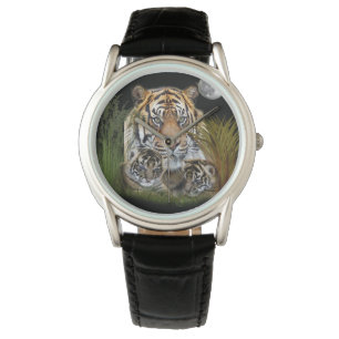Montres tigre et petits