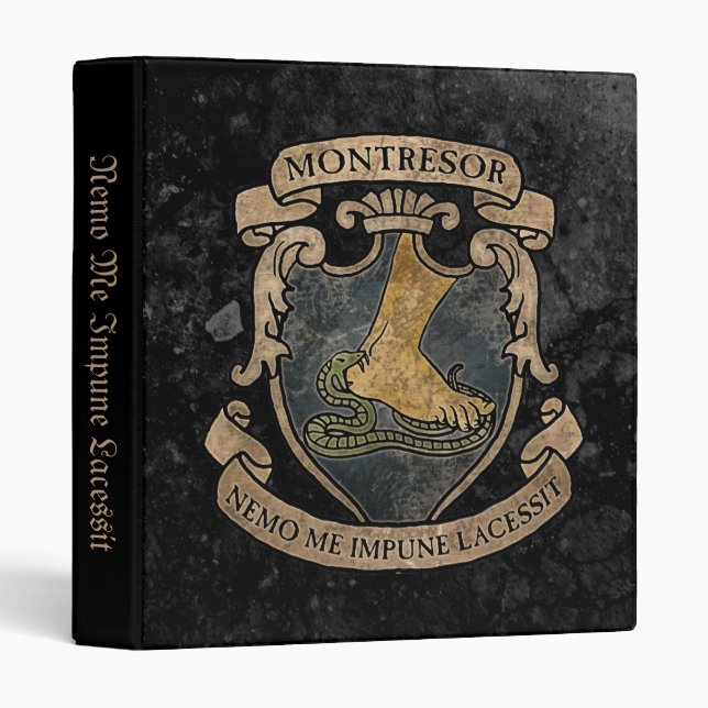 Montresor Coat of Arms Binder (Front/Spine)