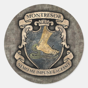 Montresor Coat of Arms Classic Round Sticker