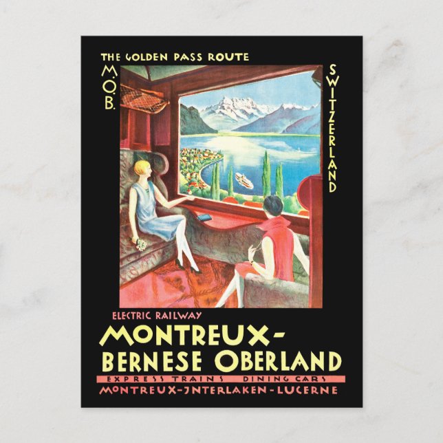 Montreux, Bernese-Oberland, Switzerland Postcard (Front)