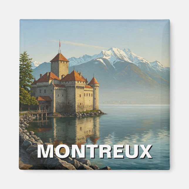 Montreux Switzerland Chateau de Chillon Magnet (Front)