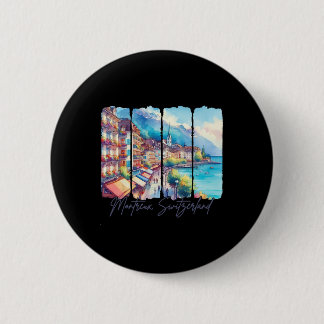 Montreux Switzerland Travel Meet Me In Montreux Va 2 Inch Round Button