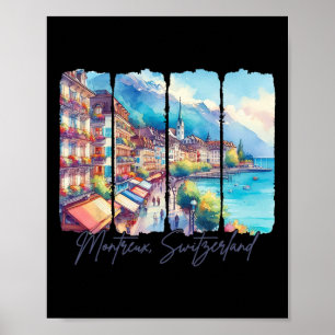 Montreux Switzerland Travel Meet Me In Montreux Va Poster