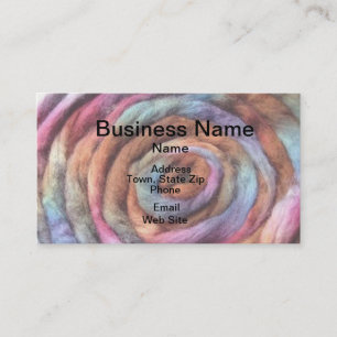 Montrez votre carte de visite de fibre de couleurs