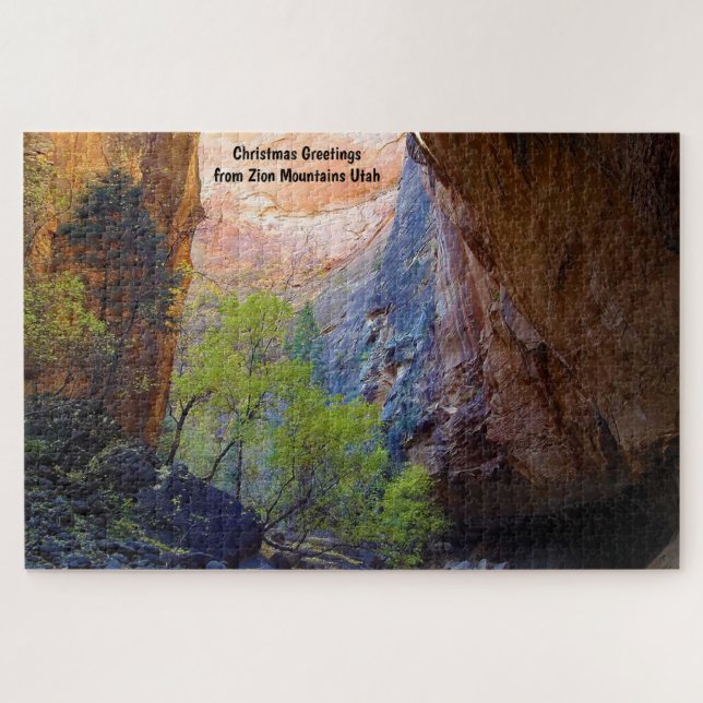 Monts de l'Utah Zion. Jigsaw Puzzle (Horizontal)