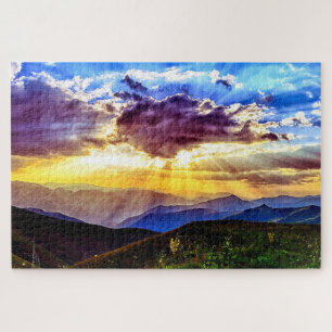 Monts photo pittoresques Puzzle de prairie