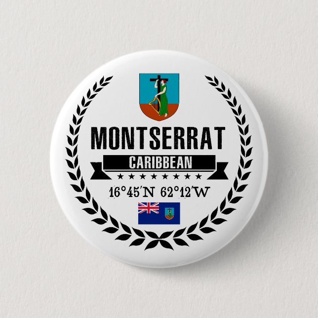 Montserrat 2 Inch Round Button (Front)