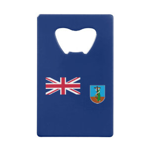 Montserrat Flag Credit Card Bottle Opener