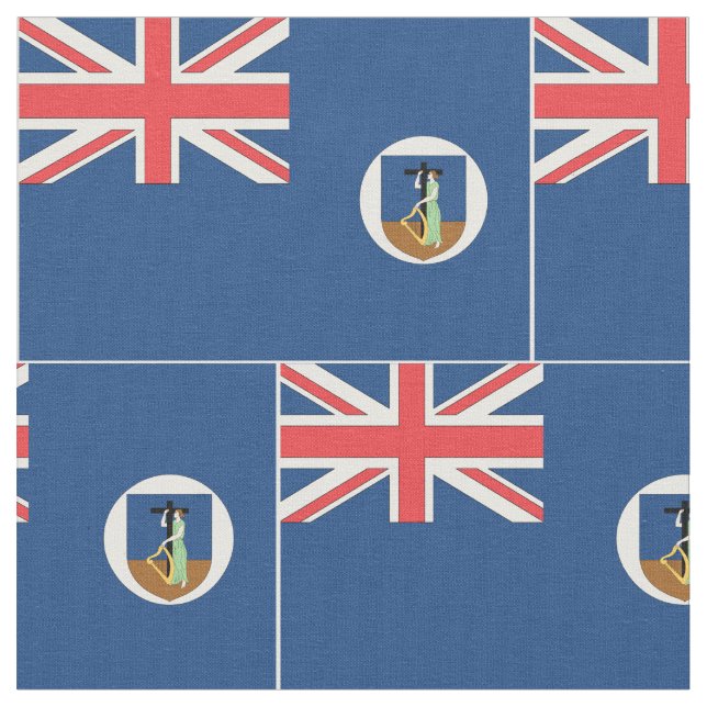 Montserrat Flag Fabric (Close Up)