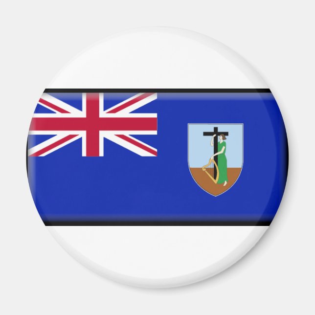 Montserrat Flag Magnet (Front)