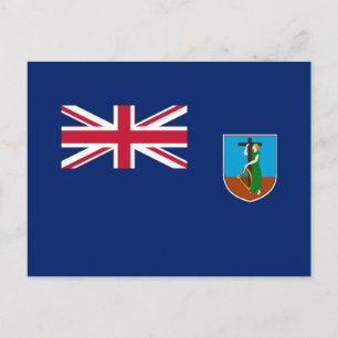 Montserrat Flag Postcard
