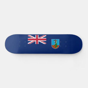 Montserrat Flag Skateboard
