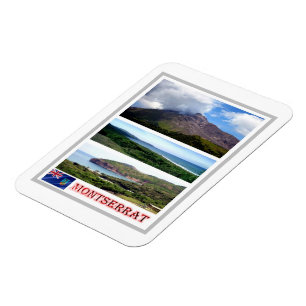 Montserrat - Mosaic - Magnet