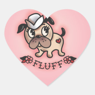 Monty Fluff le Sailder Dog Sticker