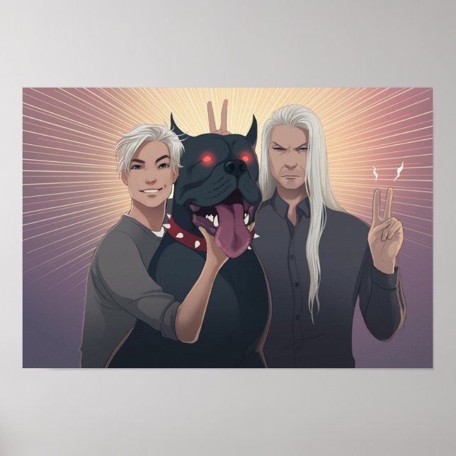 Monty, SImon & Peaches - Poster drôle (Devant)