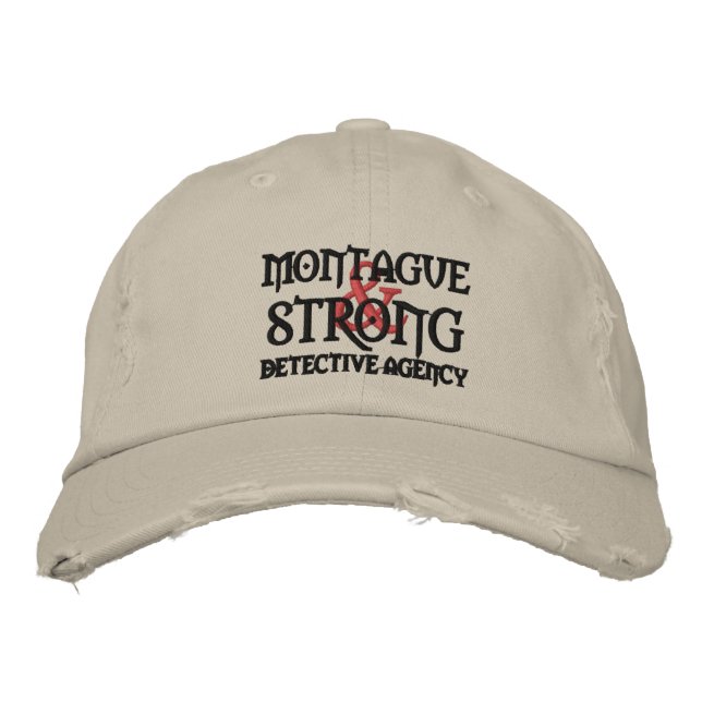 Monty & Strong - Distressed cap  (Front)