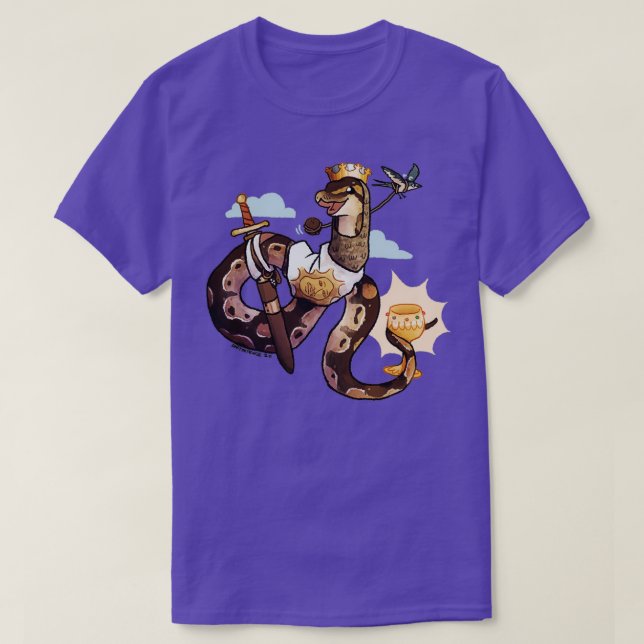 Monty the ball python  T-Shirt (Design Front)