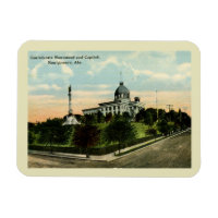 Monument and Capitol, Montgomery AL Vintage 