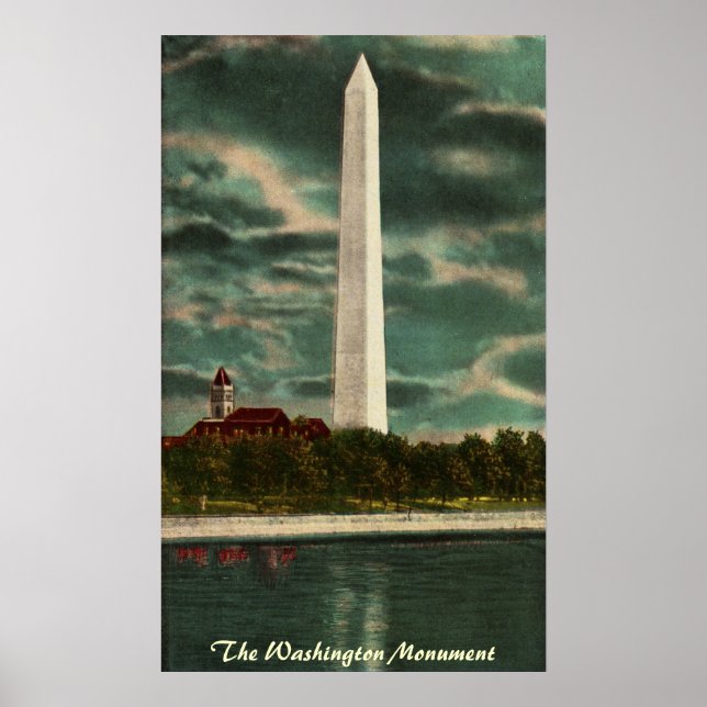 Monument de Washington par affiche de nuit (Devant)