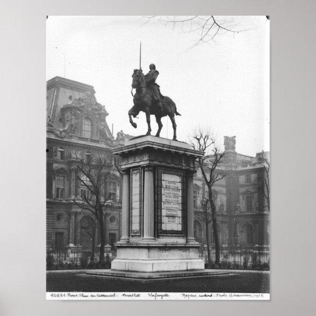 Monument dedicated to General Lafayette Poster (Front)