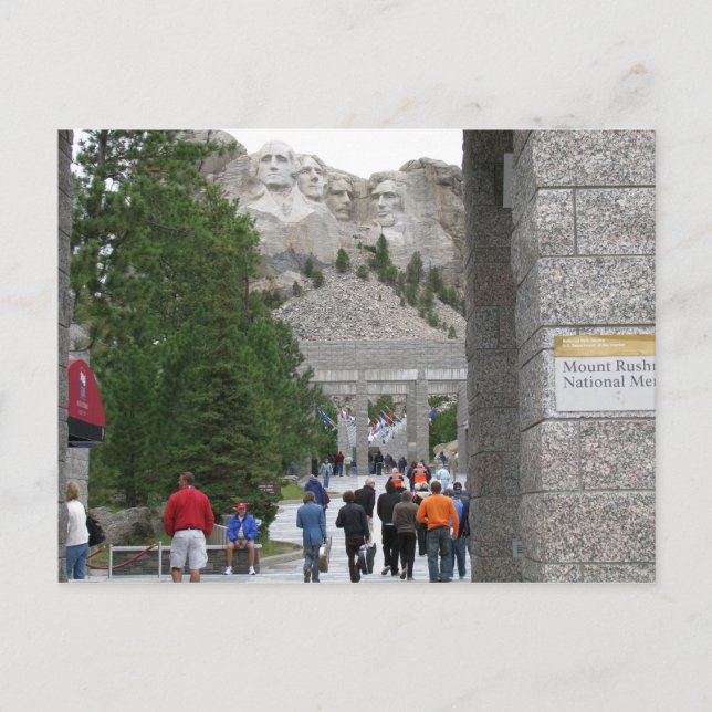 Monument du Mont Rushmore, Dakota du Sud, Carte po (Devant)