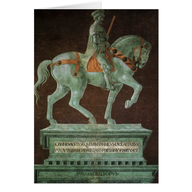 Monument équestre à Sir John Hawkwood, Uccello (Devant)