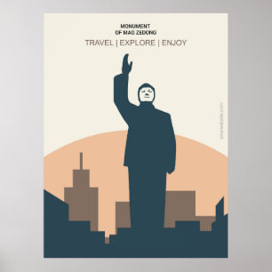 Monument of Mao Zedong Poster