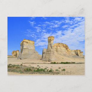 Monument Rocks in Kansas Postcard