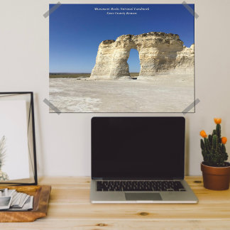 Monument Rocks Kansas Landscape Photography Poster